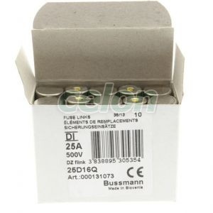 Fuse Dz 500V Ac 6A Di/E16 6D16Q-Eaton, Alte Produse, Eaton, Siguranțe fuzibile, Eaton