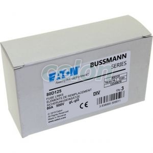 Fuse T Gg/Gl 500V Ac 80A Div 80D125-Eaton, Alte Produse, Eaton, Siguranțe fuzibile, Eaton