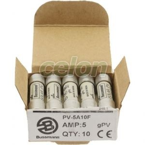 High Speed Photovoltaic Ferule Fuse Link, Us Version, 10X38Mm, 1000V Dc, 3.5A Cylindrical PV-3-5A10F-Eaton, Alte Produse, Eaton, Siguranțe fuzibile, Eaton