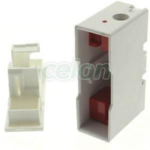 Fuse Holder Bs88 (Safeclip), Front Connected, 550V Ac, 63A, White, Esd SC63H-DWH-Eaton, Egyéb termékek, Eaton, Olvadóbiztosítékok, Eaton