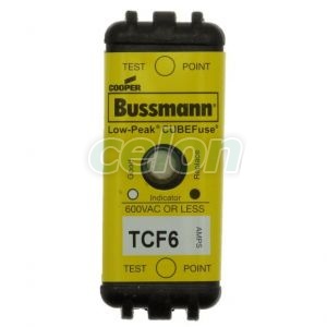 Fuse Link Cubefuse (Ul Standard), 600V Ac / 300V Dc, 6A (Non Indication) TCF6RN-Eaton, Alte Produse, Eaton, Siguranțe fuzibile, Eaton