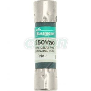 Fuse Link Fusetron (Ul Standard), (Delayed, Pin Indication), 125V Ac, 1A, D=10.3, L=38.1Mm FNA-1-Eaton, Alte Produse, Eaton, Siguranțe fuzibile, Eaton