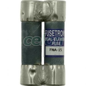 Fuse Link Fusetron (Ul Standard), (Delayed, Pin Indication), 125V Ac, 15A, D=10.3, L=38.1Mm FNA-15-Eaton, Alte Produse, Eaton, Siguranțe fuzibile, Eaton