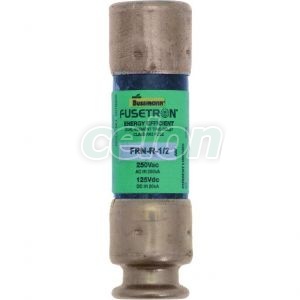 Fuse Link Fusetron (Ul Standard), Rk5 (Delayed), 250V Ac / 125V Dc, 0.5A, D=14.3, L=50.8Mm FRN-R-1-2-Eaton, Alte Produse, Eaton, Siguranțe fuzibile, Eaton