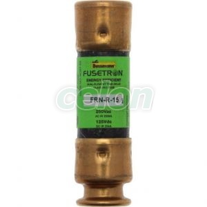 Fuse Link Fusetron (Ul Standard), Rk5 (Delayed), 250V Ac / 125V Dc, 15A, D=14.3, L=50.8Mm FRN-R-15-Eaton, Egyéb termékek, Eaton, Olvadóbiztosítékok, Eaton