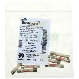 High Speed Ferule Fuse Link, Us Version, 6X32Mm, 500V Ac / 500V Dc, 5A Fwh-005A6F Fwh-005A6F-Eaton, Alte Produse, Eaton, Siguranțe fuzibile, Eaton