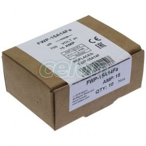 15Amp 700V Ac Ferrule 14.3 X 50.8Mm -Eaton, Alte Produse, Eaton, Siguranțe fuzibile, Eaton