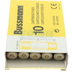 Cylindrical Fuse Am 500V Ac 4A C14(14,3X51Mm) Striker C14M4S-Eaton, Alte Produse, Eaton, Siguranțe fuzibile, Eaton