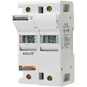 Modular Fuse Holder With Indicator, Class J, 600V Ac / 600V Dc, 30A, 2-Pole CH30J2I-Eaton, Alte Produse, Eaton, Siguranțe fuzibile, Eaton