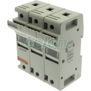 Modular Fuse Holder, Class J, 600V Ac / 600V Dc, 30A, 3-Pole CH30J3-Eaton, Alte Produse, Eaton, Siguranțe fuzibile, Eaton