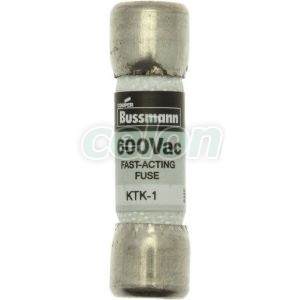 Fuse Link (Ul Standard), Class Supplemental (Fast Acting), 600V Ac, 1A KTK-1-Eaton, Alte Produse, Eaton, Siguranțe fuzibile, Eaton