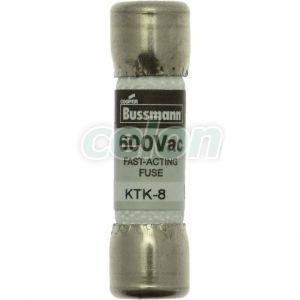 Fuse Link (Ul Standard), Class Supplemental (Fast Acting), 600V Ac, 8A KTK-8-Eaton, Alte Produse, Eaton, Siguranțe fuzibile, Eaton