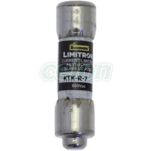 Fuse Link Limitron (Ul Standard), Class Cc (Fast Acting, Rejection-Type), 600V Ac, 7A KTK-R-7-Eaton, Egyéb termékek, Eaton, Olvadóbiztosítékok, Eaton