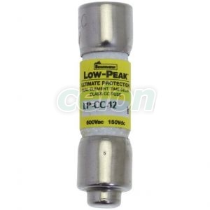 Fuse Link Cylindrical Lowpeak (Ul Standard), Cc (Time Delay) Rejection-Type, 600Vac/150Vdc, 12A LP-CC-12-Eaton, Alte Produse, Eaton, Siguranțe fuzibile, Eaton