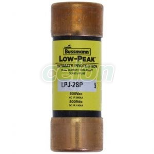 Fuse Link Lowpeak (Ul Standard), Class J (Time Delay), 600V Ac / 300V Dc, 2A LPJ-2SP-Eaton, Alte Produse, Eaton, Siguranțe fuzibile, Eaton