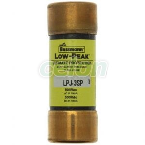 Fuse Link Lowpeak (Ul Standard), Class J (Time Delay), 600V Ac / 300V Dc, 3A LPJ-3SP-Eaton, Alte Produse, Eaton, Siguranțe fuzibile, Eaton