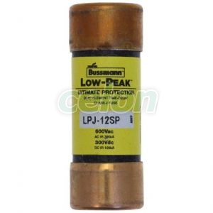 Fuse Link Lowpeak (Ul Standard), Class J (Time Delay), 600V Ac / 300V Dc, 12A LPJ-12SP-Eaton, Alte Produse, Eaton, Siguranțe fuzibile, Eaton