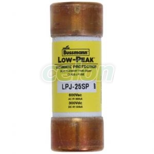 Fuse Link Lowpeak (Ul Standard), Class J (Time Delay), 600V Ac / 300V Dc, 25A LPJ-25SP-Eaton, Alte Produse, Eaton, Siguranțe fuzibile, Eaton