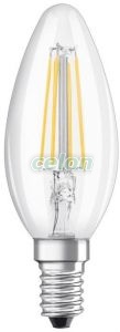 LED gyertya izzó 4W PARATHOM LED Retrofit - Glass Classic B E14 Nem Szabályozható 2700k Osram, Fényforrások, LED fényforrások és fénycsövek, LED Gyertya izzók, Osram