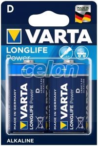 Baterie VARTA Longlife Power Alkaline D 1.5V, Casa si Gradina, Acumulatori, baterii, Varta