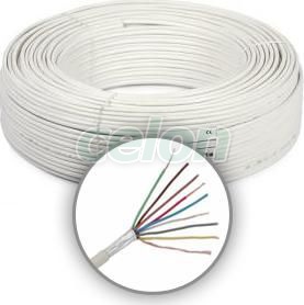 AlarmCable 2x0.75+12x0.22 Fehér, Kábelek és vezetékek, Riasztó és tűzjelző kábelek, Alarm Cable, Cabels