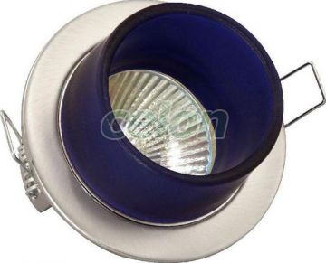Spot billenthető MR16 matt króm/kék CT-4L Brilum, Világítástechnika, Beltéri világítás, Beépíthető és ráépíthető  lámpák, Brilux