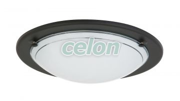 Mennyezeti lámpa d30cm fekete/opál Ufo 5103 Rábalux, Világítástechnika, Beltéri világítás, Mennyezeti lámpák, Rabalux