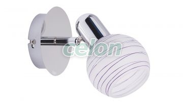 Aplica AUREL LILAC 1x40W 6365 - Rabalux, Corpuri de Iluminat, Iluminat de interior, Aplice si plafoniere tip spot, Rabalux