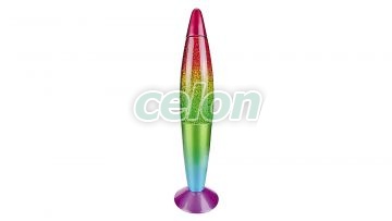 Glitter Rainbow Dekor lámpa E14 1x15W Rabalux, Világítástechnika, Beltéri világítás, Gyerekszobai és dekor lámpák, Rabalux