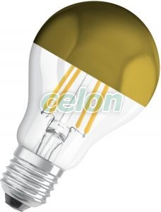 Bec Led Decorativ Vintage 6.50W LED RETROFIT CLASSIC A MIRROR E27 A60 Nedimabil 2700k Osram, Surse de Lumina, Lampi LED Vintage Edison, Osram