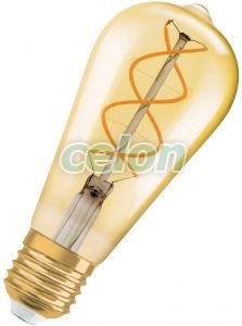 Bec Led Decorativ Vintage 4.50W Vintage 1906 LED E27 ST64 Dimabil 2000k Osram, Surse de Lumina, Lampi LED Vintage Edison, Osram