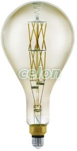 LED Vintage Dekor izzó 1x8W 600lm E27 3000K, Fényforrások, LED Vintage Edison dekor izzók, Eglo
