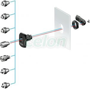 Incuiet. Patrat. 7Mm Pour S3D NSYAEDLS7S3D - Schneider Electric, Alte Produse, Schneider Electric, Accesorii tablouri și cofrete universale, Schneider Electric