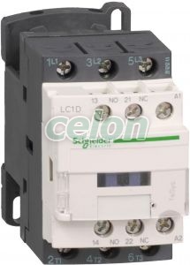 TeSys LC1D AC mágneskapcsoló, 4kW/9A (400V, AC3), csavaros csatlakozás, 1Z+1NY,42VAC tekercsfeszültség, 50Hz, Automatizálás és vezérlés, Védelmi relék és kontaktorok, Általános felhasználású kontaktor, Schneider Electric
