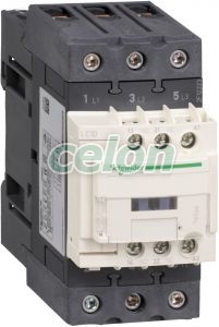 TeSys LC1D AC mágneskapcsoló EVERLINK (AC3, 400V 40A), 24VAC tekercsfeszültség, 50Hz, Automatizálás és vezérlés, Védelmi relék és kontaktorok, Általános felhasználású kontaktor, Schneider Electric