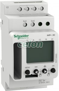 ACTI9 IHP+ 2C SMARTw (24/7) programozható időkapcsoló CCT15553, Moduláris készülékek, Kapcsolóórák, Schneider Electric