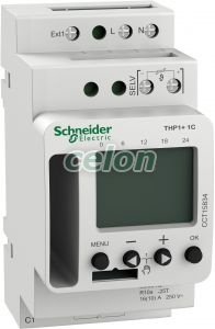 Termostat programabil THP1 1C CCT15834 - Schneider Electric, Aparataje modulare, Programatoare modulare, Schneider Electric