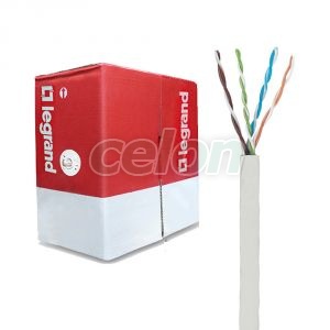 LEGRAND fali kábel réz Cat.5e árnyékolatlan (U/UTP) 4 érpár (AWG24) PVC szürke LCS3, Kábelek és vezetékek, Koaxiális és adatátviteli kábelek, Legrand