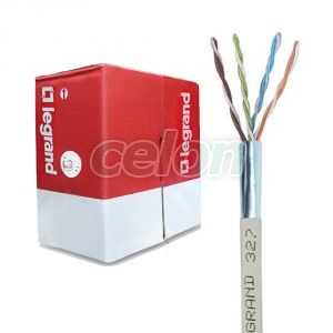 LEGRAND fali kábel réz Cat5e árnyékolt (F/UTP) 4 érpár (AWG24) PVC szürke LCS3, Kábelek és vezetékek, Koaxiális és adatátviteli kábelek, Legrand