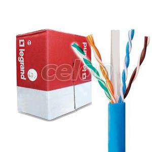 Cablu Utp Cat.6 neecranat albastru 032754 Legrand, Cabluri si conductori, Cabluri coaxiale si de transmitere de date, Legrand