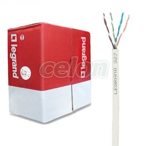 Legrand Linkeo fali kábel réz Cat6 250MHz árnyékolatlan (U/UTP) 4 érpár (AWG23) PVC , Kábelek és vezetékek, Koaxiális és adatátviteli kábelek, Legrand