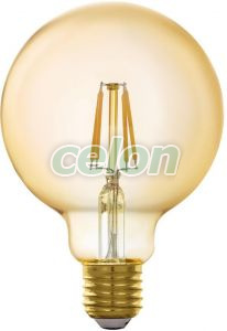 Bec Led Decorativ Vintage 1x5.5W 500lm E27 Nedimabil 2200K, Surse de Lumina, Lampi LED Vintage Edison, Eglo
