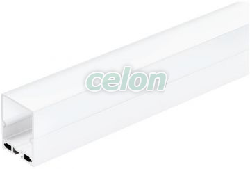 Profil aplicat pentru Led (Cu dispesor) Aluminium, Plastic H:45mm L:1m W:35mm Alb, Corpuri de Iluminat, Benzi cu LED, Profile Led, Eglo