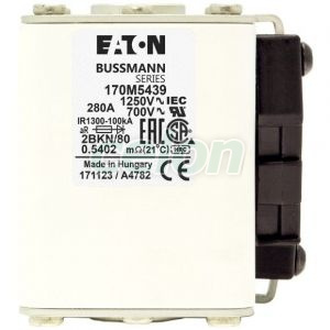 Fuse 315A 1250V 2Bkn/80 Ar Cu 170M5440-Eaton, Egyéb termékek, Eaton, Olvadóbiztosítékok, Eaton