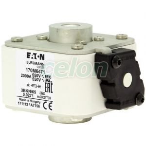 High Speed Fuse, 690V, 1250A, 3 170M6486-Eaton, Alte Produse, Eaton, Siguranțe fuzibile, Eaton