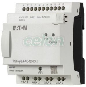 Control relay easyE4, without display, 100-240V AC/DC, 8 inputs, 4 relay outputs, Alte Produse, Eaton, Automatizări, Eaton