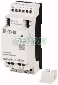 Expansion module for easyE4, 12/24V DC, 24V AC, 4 inputs, 4 relay outputs, plug-in terminals, Alte Produse, Eaton, Automatizări, Eaton