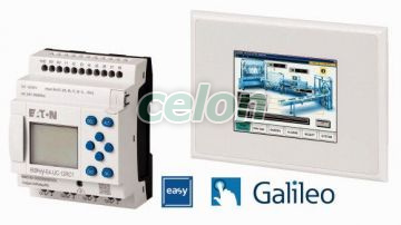 Starter box: control relay easyE4-UC-12RC1 + touch panel XV-102…+soft.license+ethernet.switch+cable, Egyéb termékek, Eaton, Automatizálási termékek, Eaton