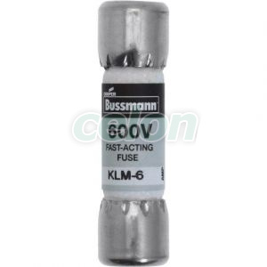 Fuse Link (Ul Standard), Class Supplemental (Fast Acting), 600V Ac / 600V Dc, 6A KLM-6-Eaton, Alte Produse, Eaton, Siguranțe fuzibile, Eaton