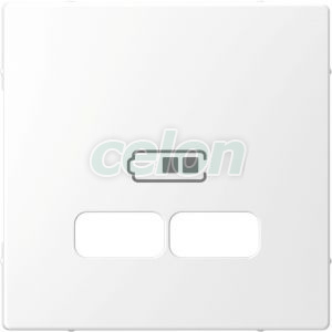 Placa priza USB SysD alb lotus MTN4367-6035 - Merten, Prize - Intrerupatoare, Game Merten, Merten - System D-Life, Functii diverse D-Life, Merten